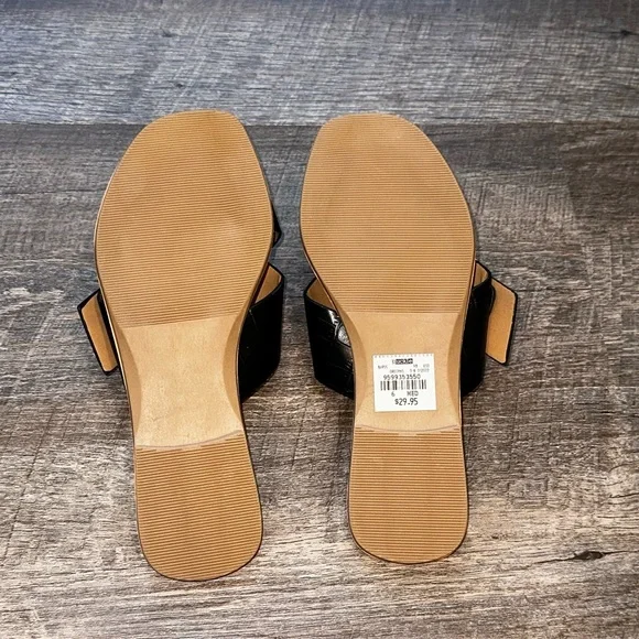 Buckle Soda Oregans Black Buckle Sandals women’s size 6 slip on - Picture 7 of 12